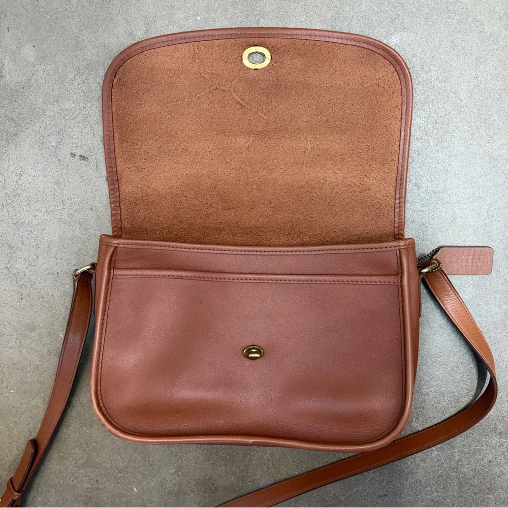 Coach 9790 City Bag INK STAIN Leather Crossbody British Tan - Picture 4 of 10